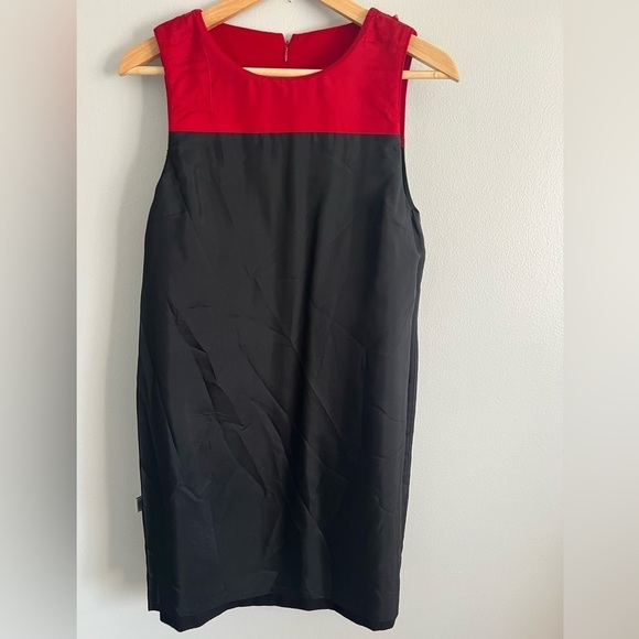 Talbots Dresses | Talbots Black and Red Wool Sleeveless Midi Sheath Dress Size 6 - Picture 7 of 7